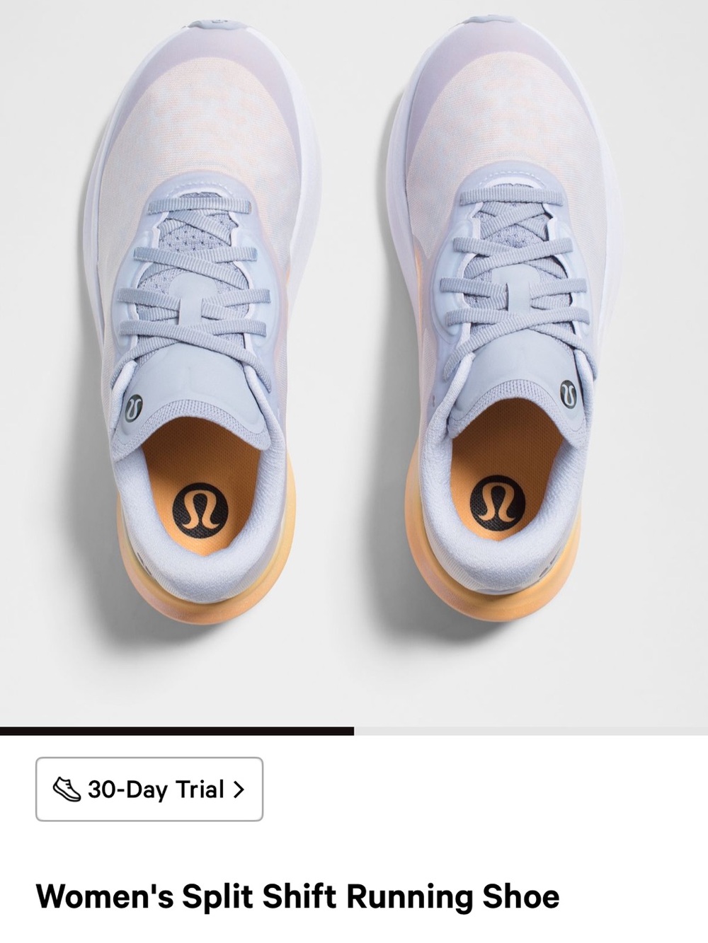 lululemon athletica Women's Split Shift Running Shoe - Light Lavender & Peach